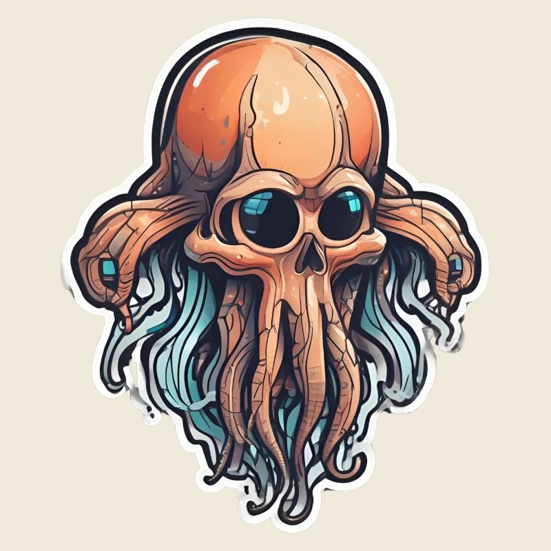 Eco-Friendly Squid Skull