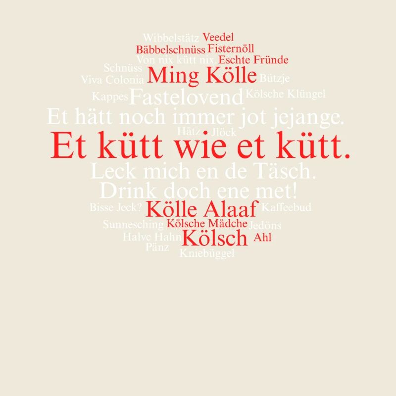 Cologne Kölsch Nuage de mots Carnaval de Cologne Alaaf Kölle