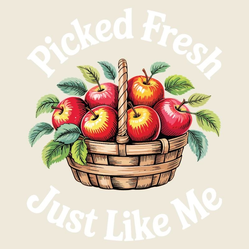 Humor Woman Apple Picking