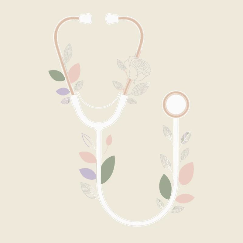 Conception de stéthoscope floral