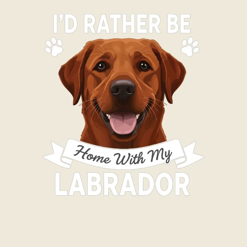 Je préfère être à la maison avec mon labrador