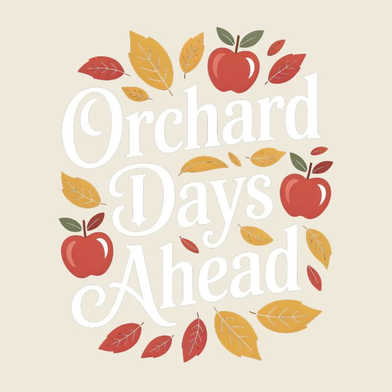 Orchard Days Ahead Fall Autumn Apple Picking