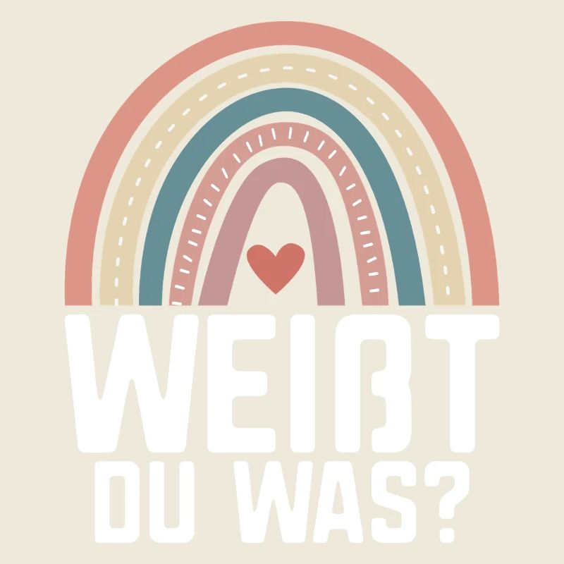Große Schwester Verkündung Ankündigung Regenbogen