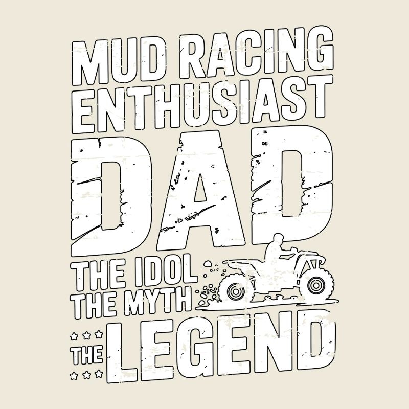 Papa, passionné de courses de boue, l'idole adore la boue