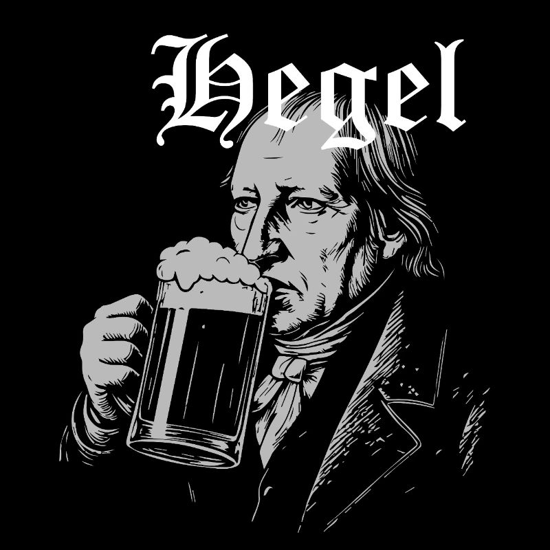 Hegel drinking craft Beer 