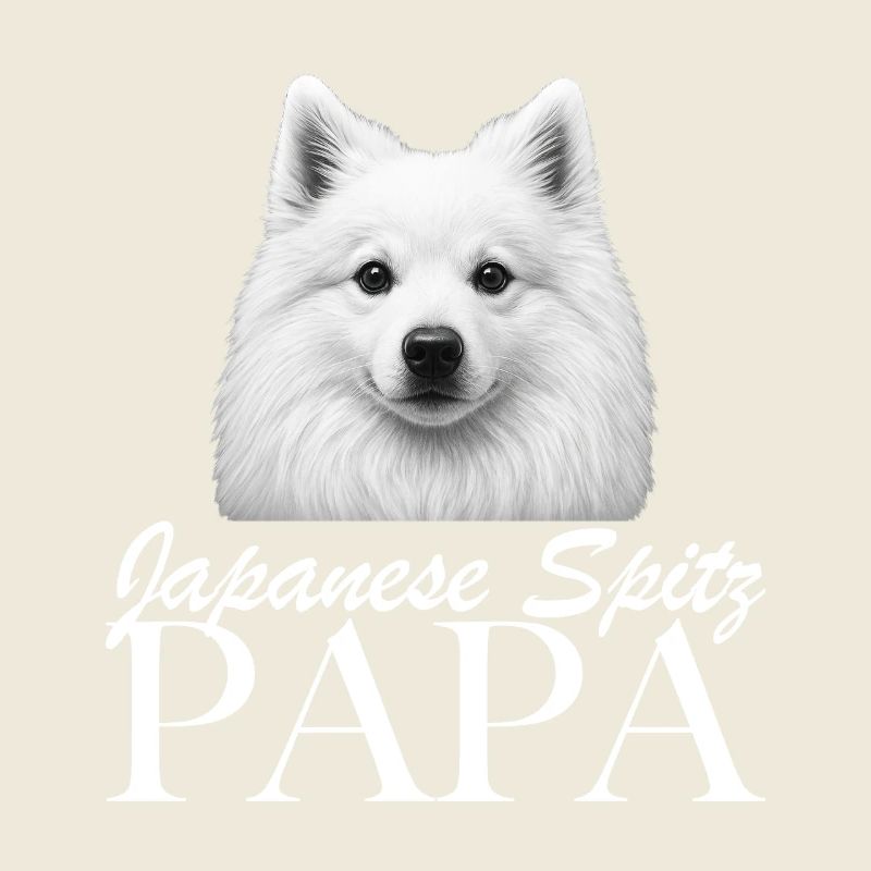 Japanese Spitz Dad Fantasy Design