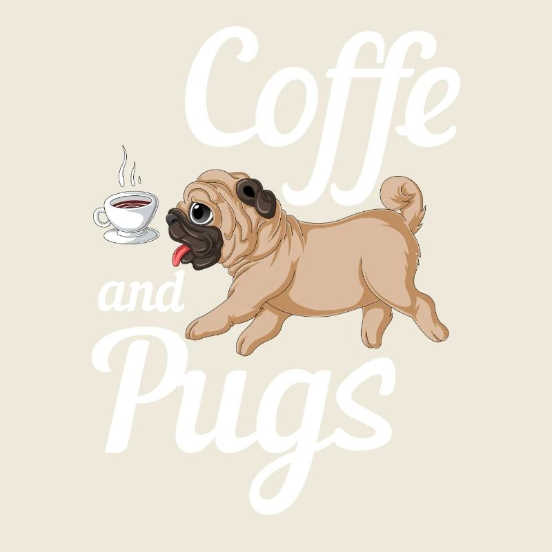Coffee and Pugs Tee