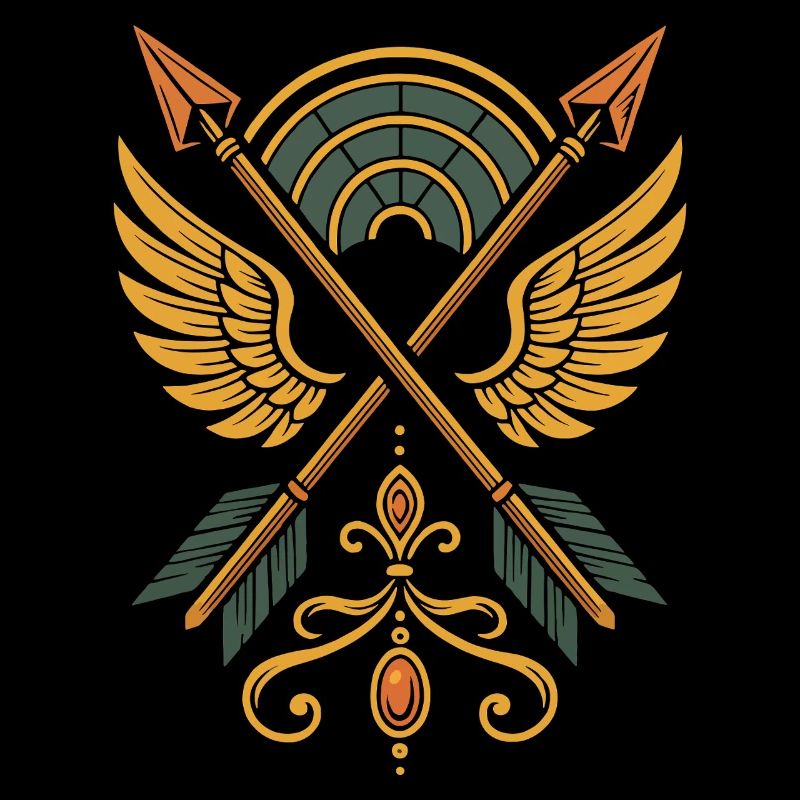 Bogenschießen Ziel Bogenschütze Bogenjagd Design