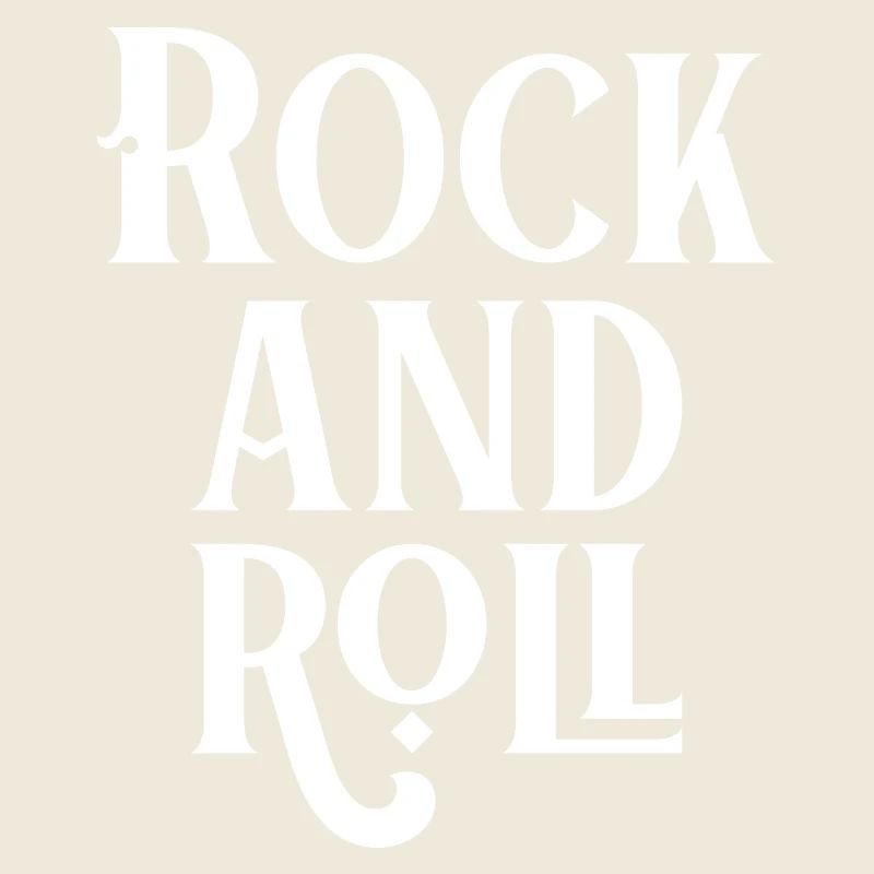 Conception typographique vintage rock and roll