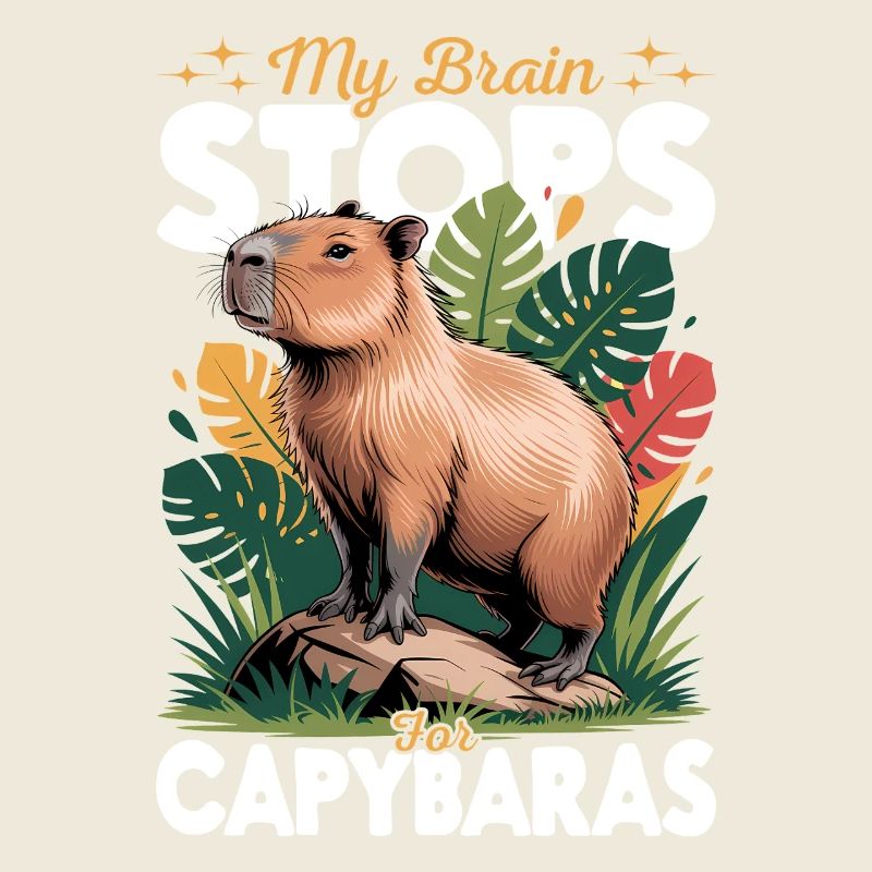 Funny aesthetic Kawaii Capybara