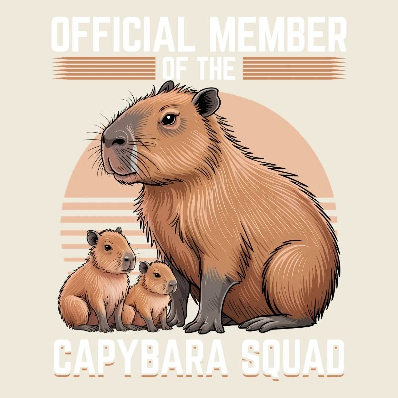 Funny aesthetic Kawaii Capybara
