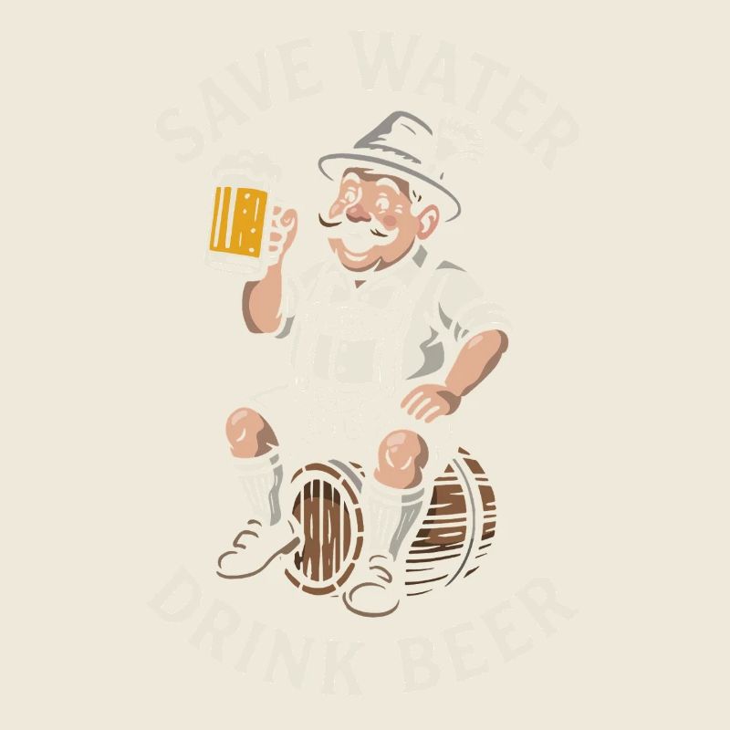 Save water drink beer - Biertrinker - Spruch