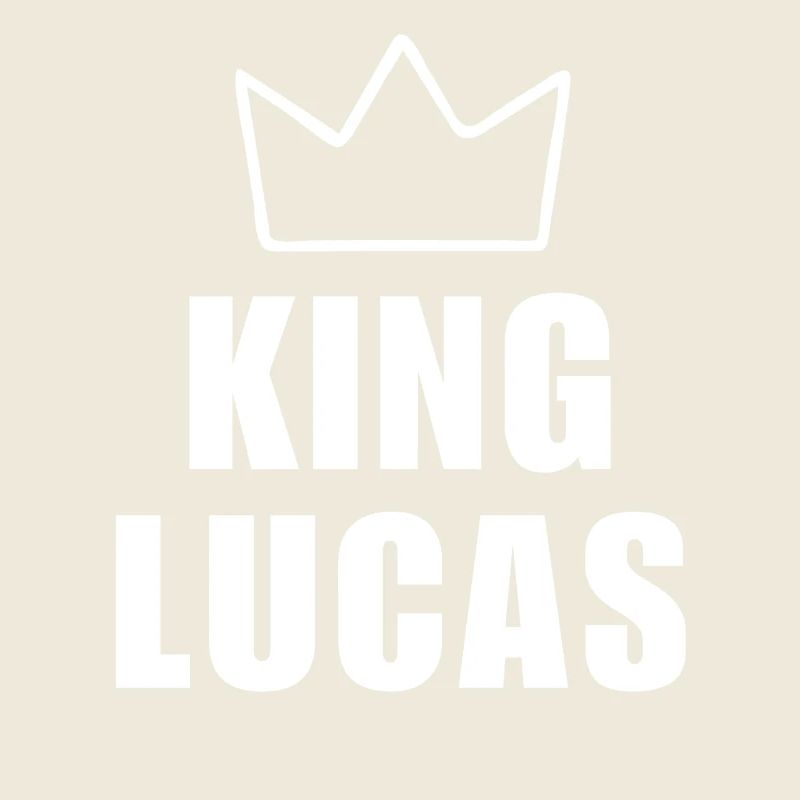 Lucas Name mit Buchstabe L - King Crown Hemd