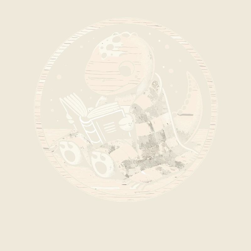 Gemütlicher Lese-Dinosaurier