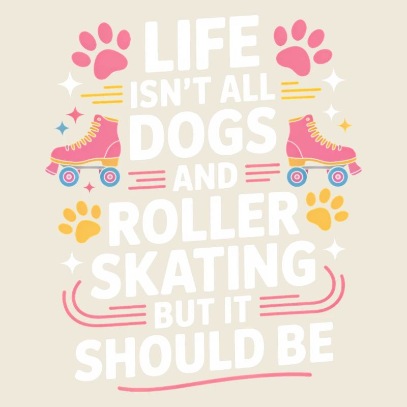 Roller Skating Spruch Hund Lustig Skating Geschenk