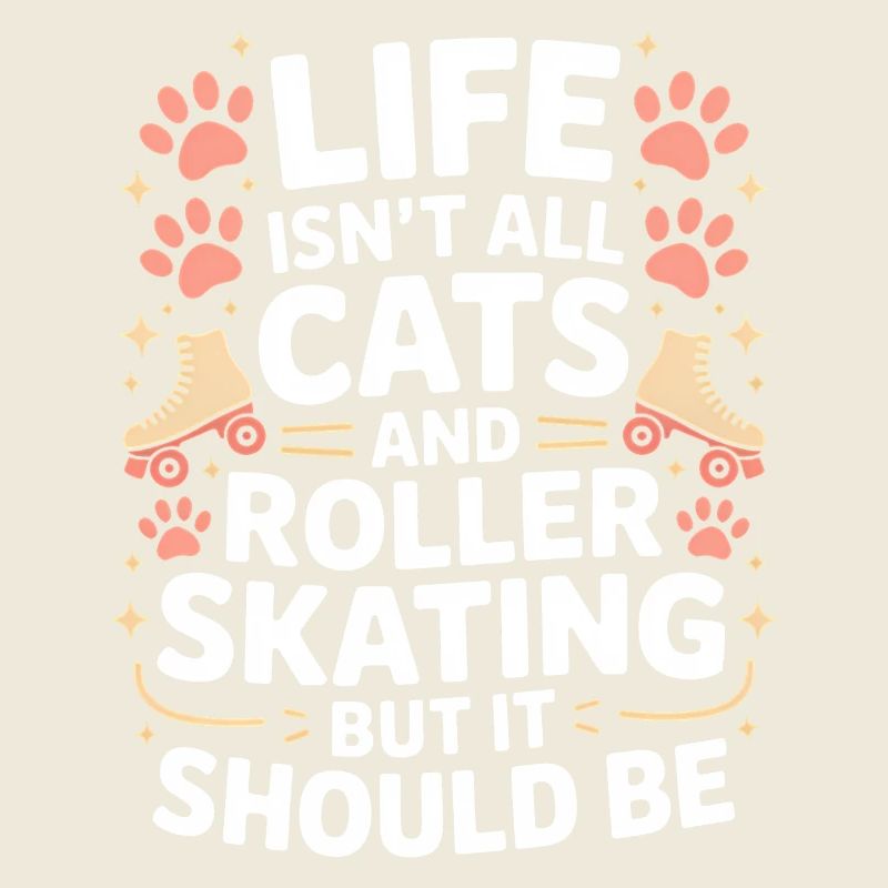 Roller Skating Spruch Katzen Witz Skating Geschenk