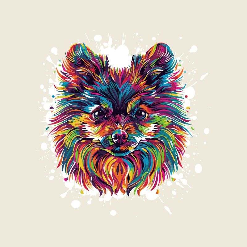 Dog Portrait Splatter