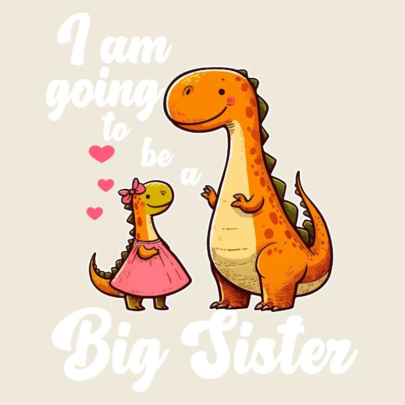 Werde eine große Schwester Dino