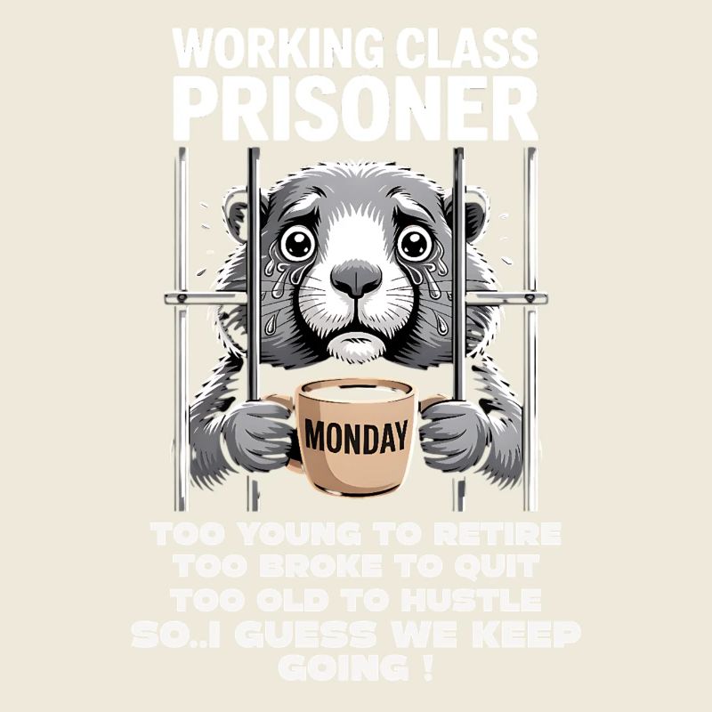 Lundi Trapped Work Drôle Tenue De Travail