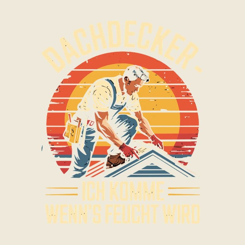  Dachdecker Ich Komme Wenn Es Feucht Wird