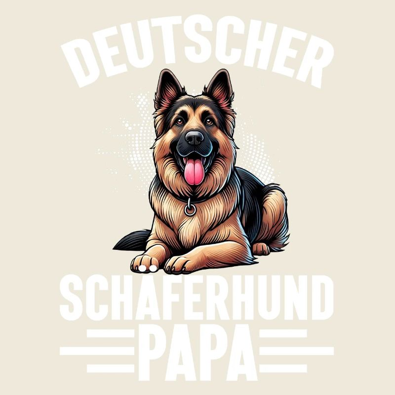 Deutscher Schäferhund Papa Vatertag Vater