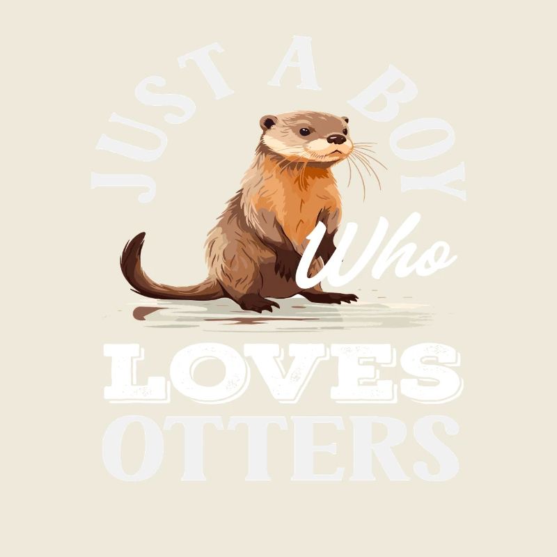 Nur Ein Junge Seeotter Cartoon
