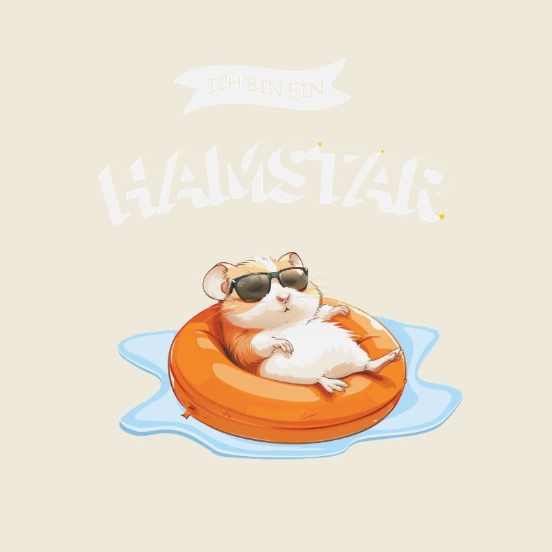 Je suis Hamstar Hamster avec des lunettes de soleil