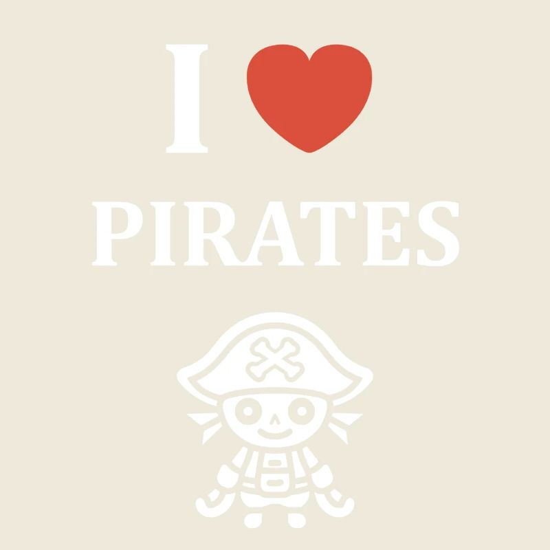 I Love Pirates Mascot