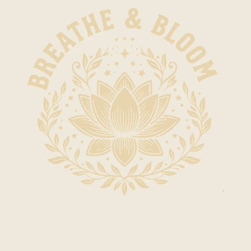 Blühen und Wachsen Lotusblume Botanisches Design