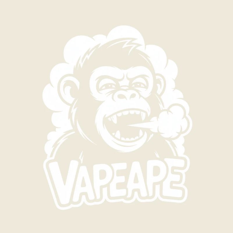 Vapeape Affe mit Dampf