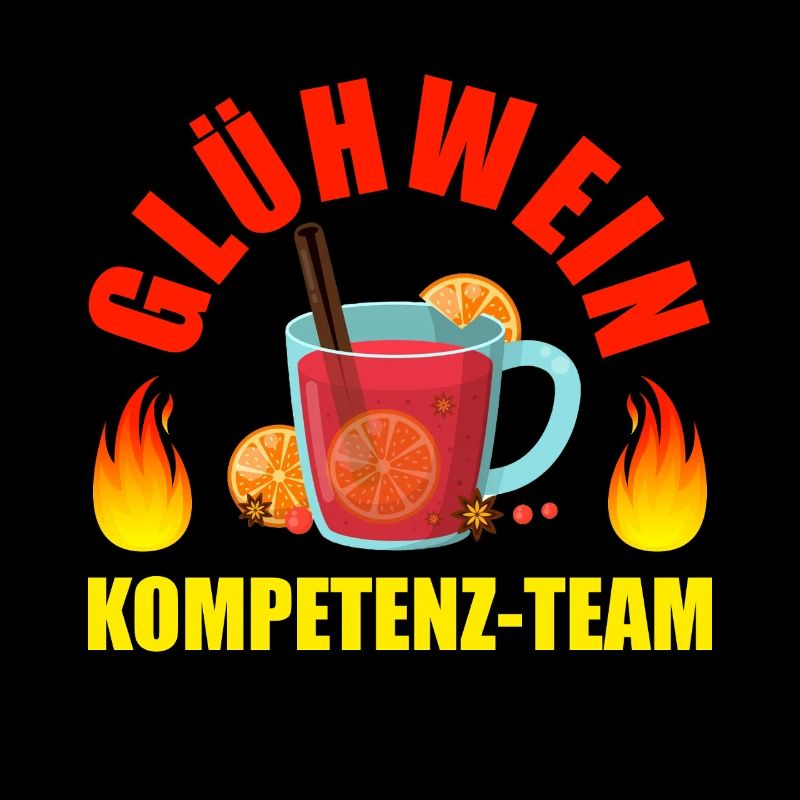 Glühwein Kompetenz Team Winter Humor