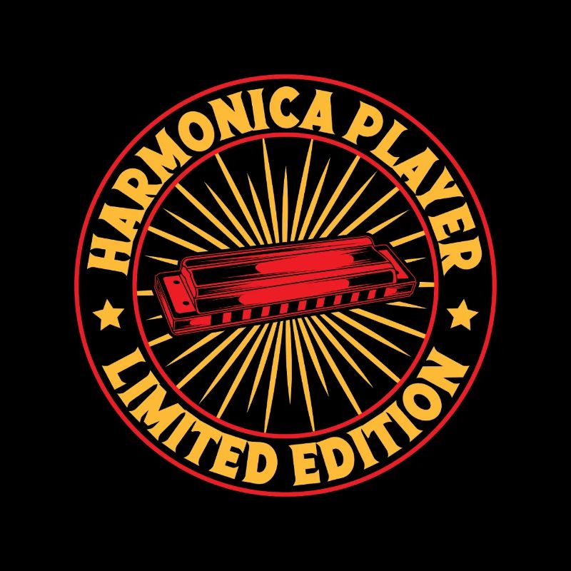 Funny Harmonica Player LImited Edition Harmonica