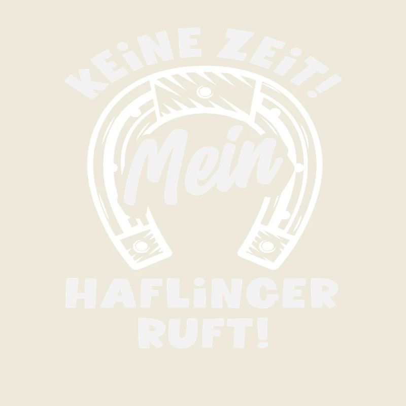 Pas de temps pour mon Haflinger de monter à cheval