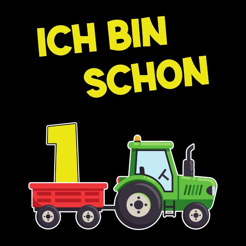 Ich Bin Schon 1 Traktor 1 Jahre Alt Geburtstag 