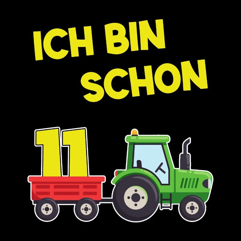 Ich Bin Schon 11 Traktor 11 Jahre Alt Geburtstag 