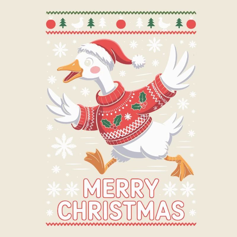 Weihnachtsgans im Pullover