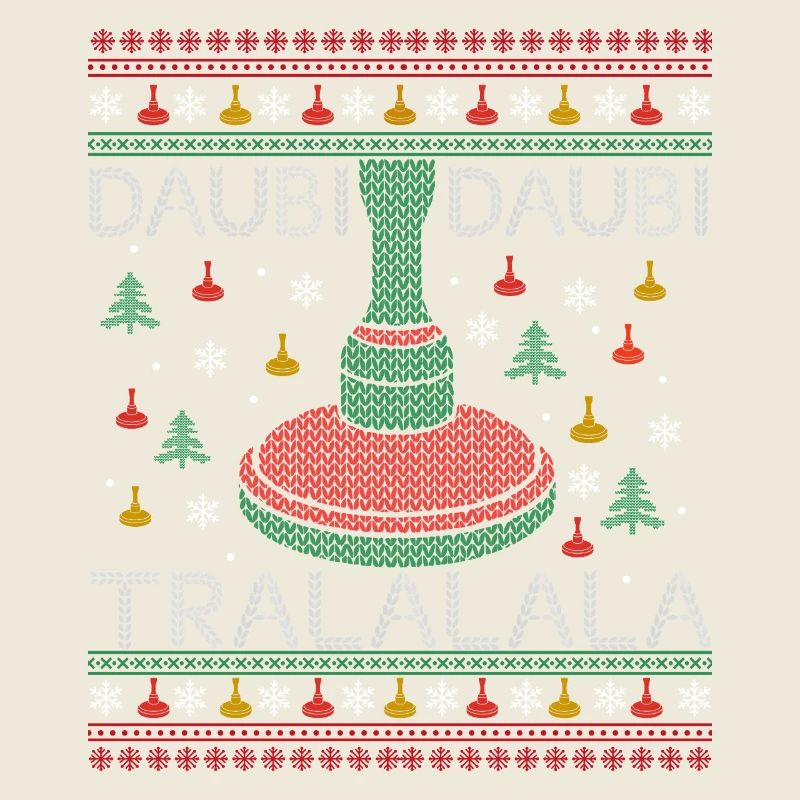 Tireurs de bâtons de Noël de curling