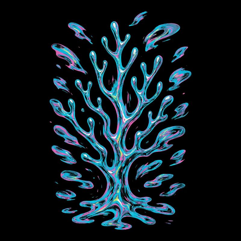 Corail abstrait AI