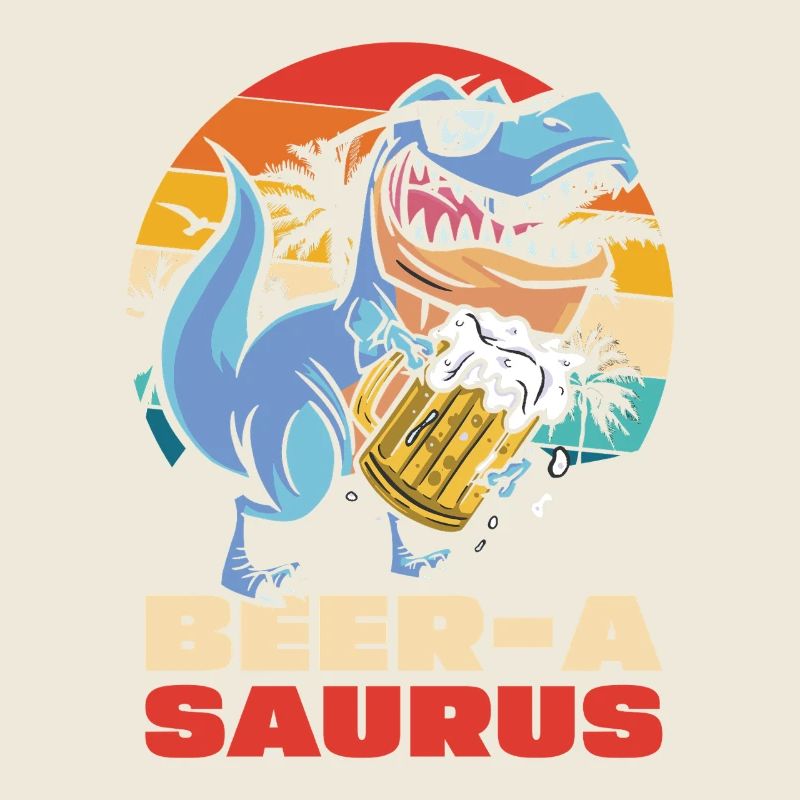 BeerA Saurus Dino mit Bierkrug