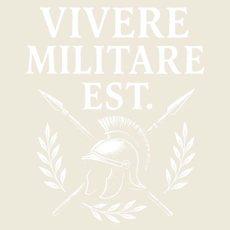 Vivere Militare Est Emblem