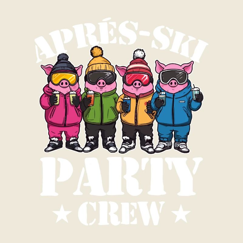 Après-ski Party Crew Pig