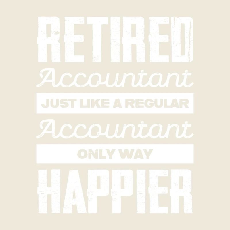Comptable de retraite heureux