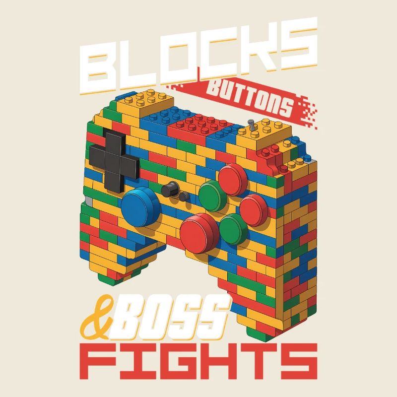 Building Blocks Gamer Gaming Brick Builder