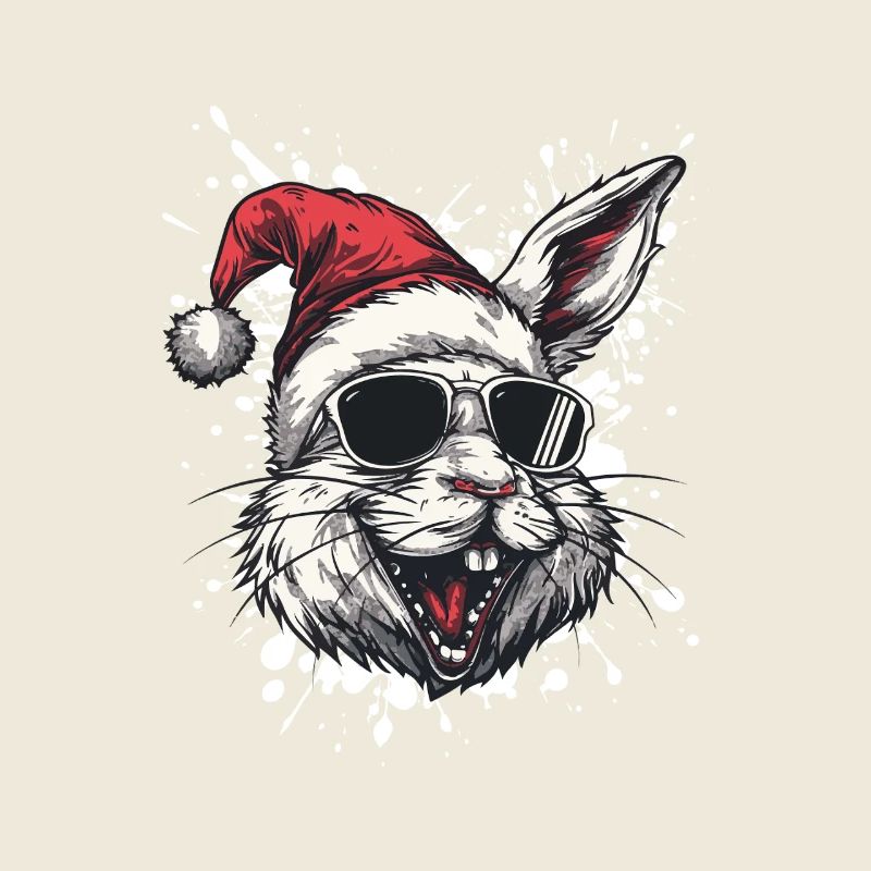 Lapin Noël Drôle