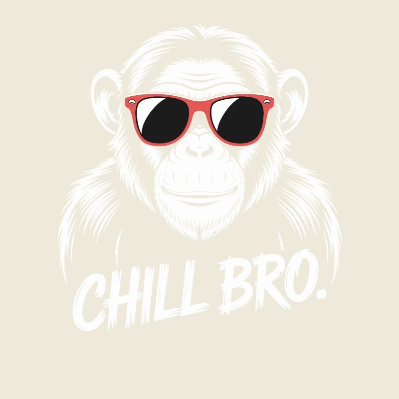 Chill Bro Monkey avec des lunettes de soleil