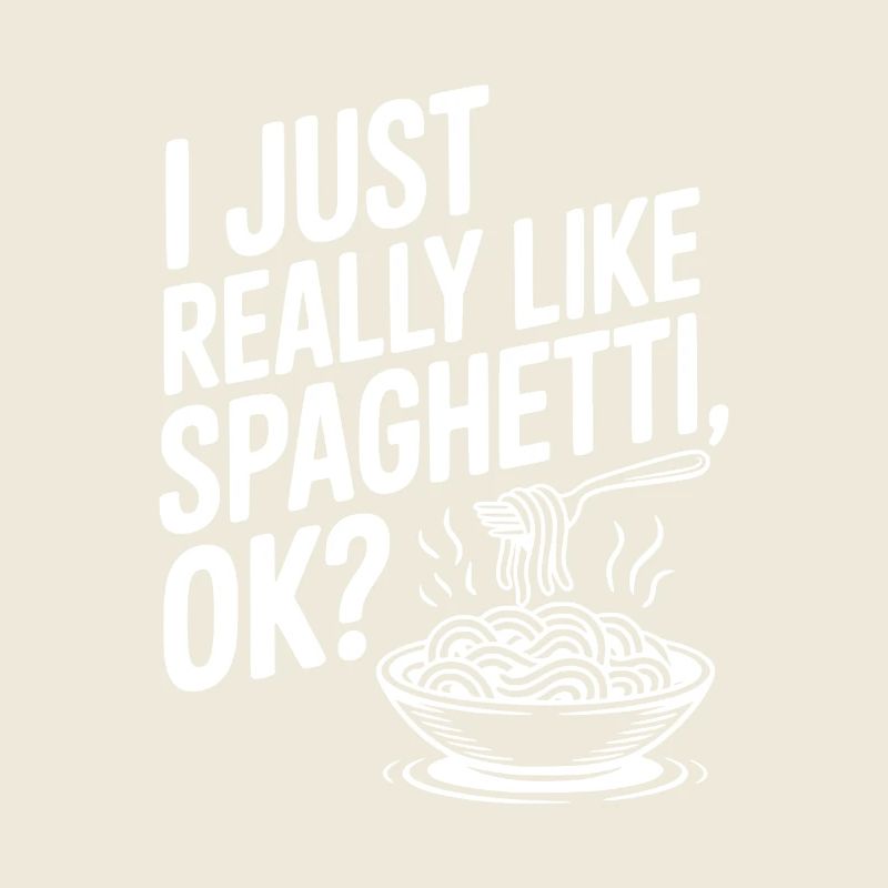 Ich mag Spaghetti einfach total gern, okay?