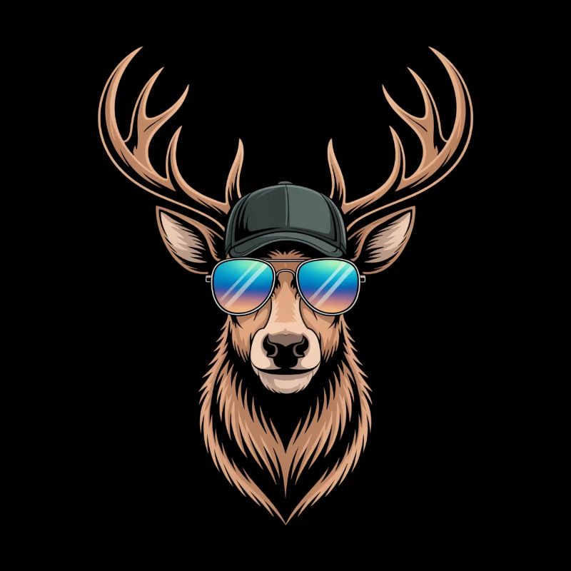 Deer with antlers