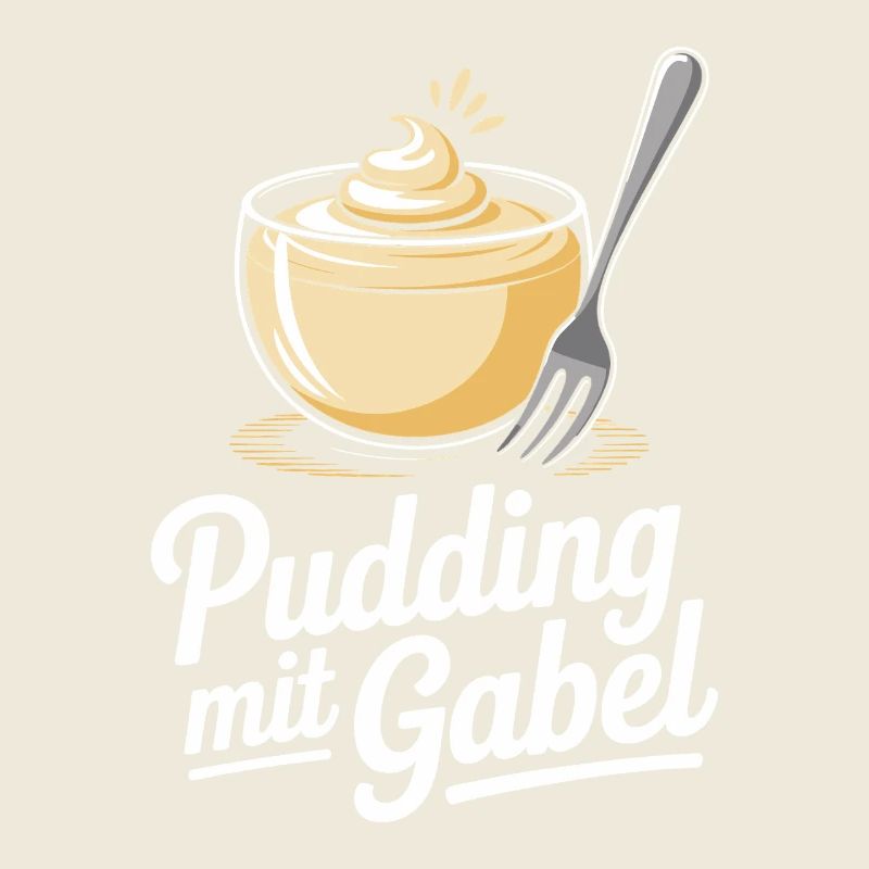 Pudding Mit Gabel