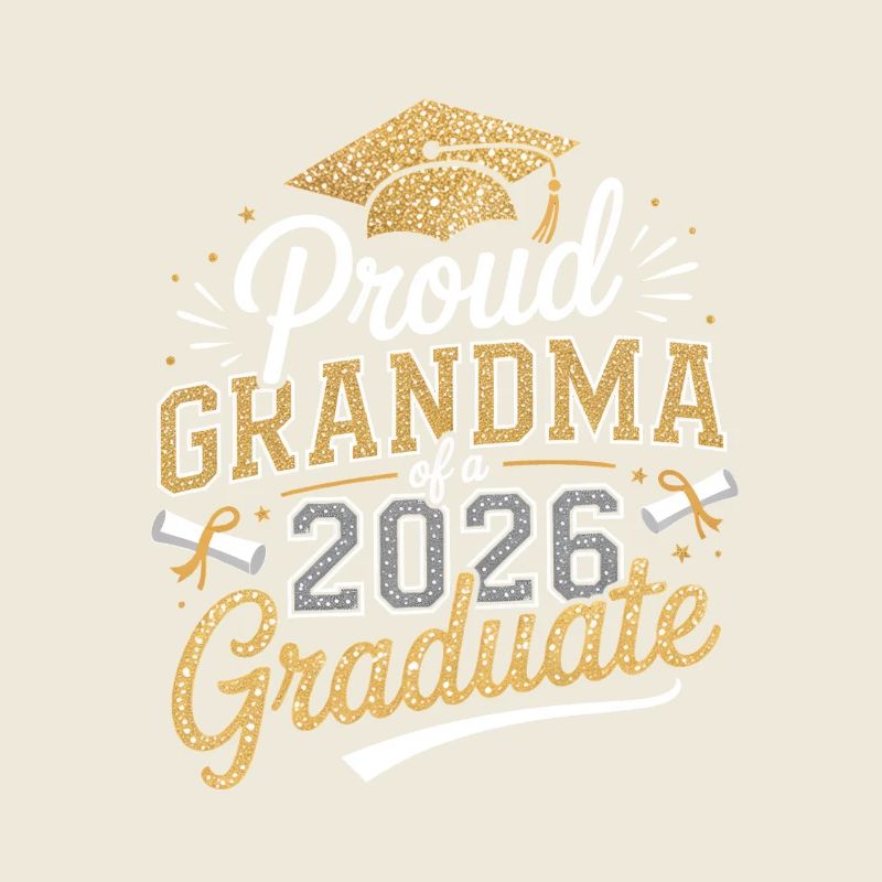 Fière grand-mère diplômée 2026