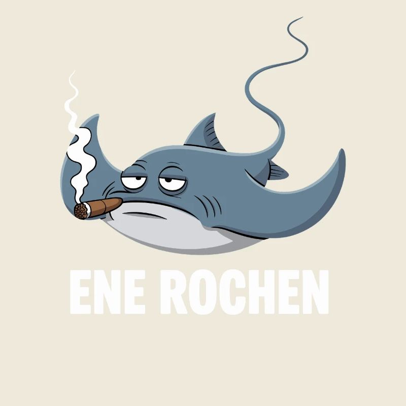 Ene Rochen Raucher Spruch Zigarette Kippe Rauchen
